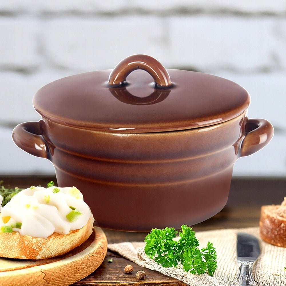 CERAMIC Kitchen Lard Pot Food Soup Bowl 340 ml Packaging status original