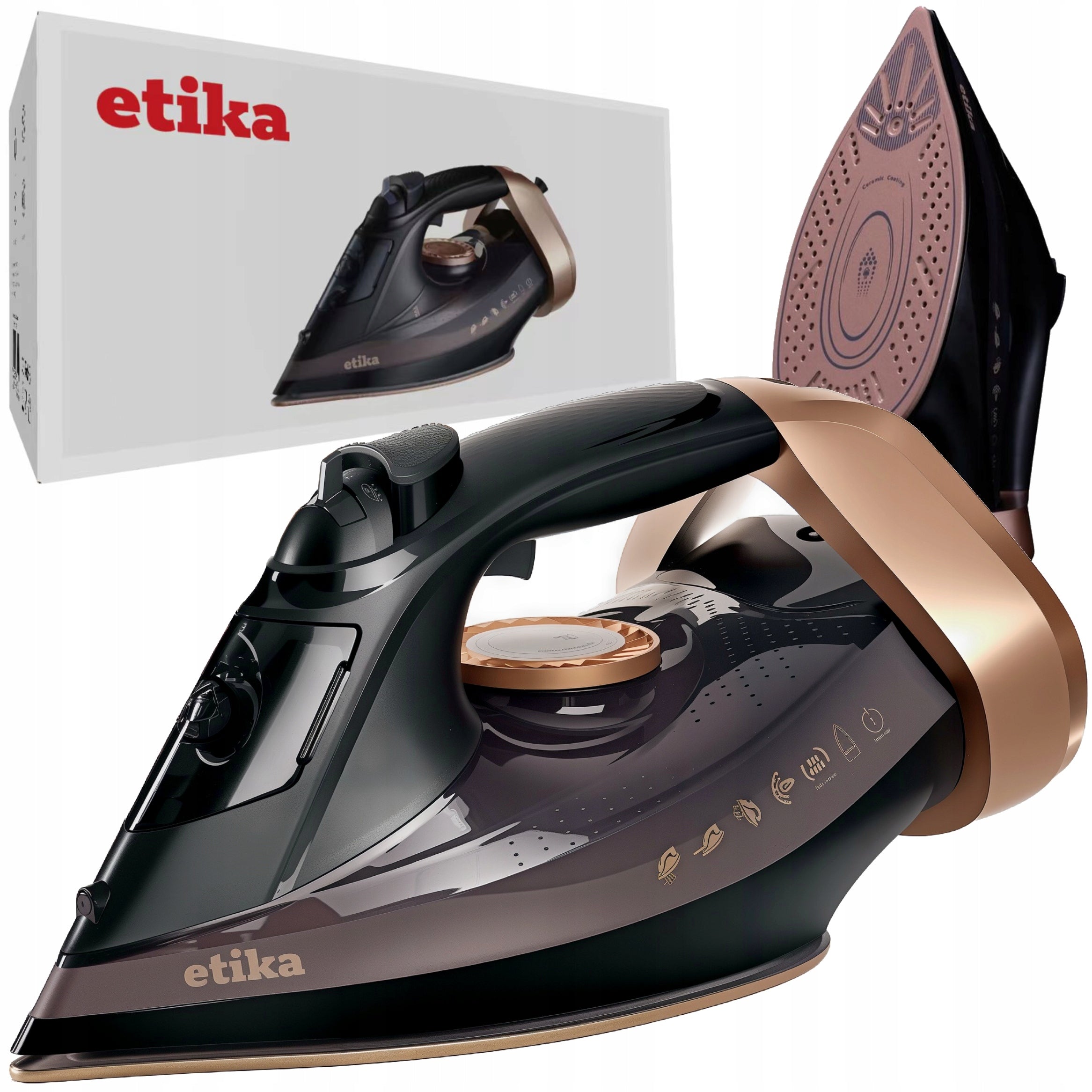 CERAMIC STEAM IRON 3200W STRONG MANUAL ANTI-DRIP ANTI-CALC FIREFIGHTER