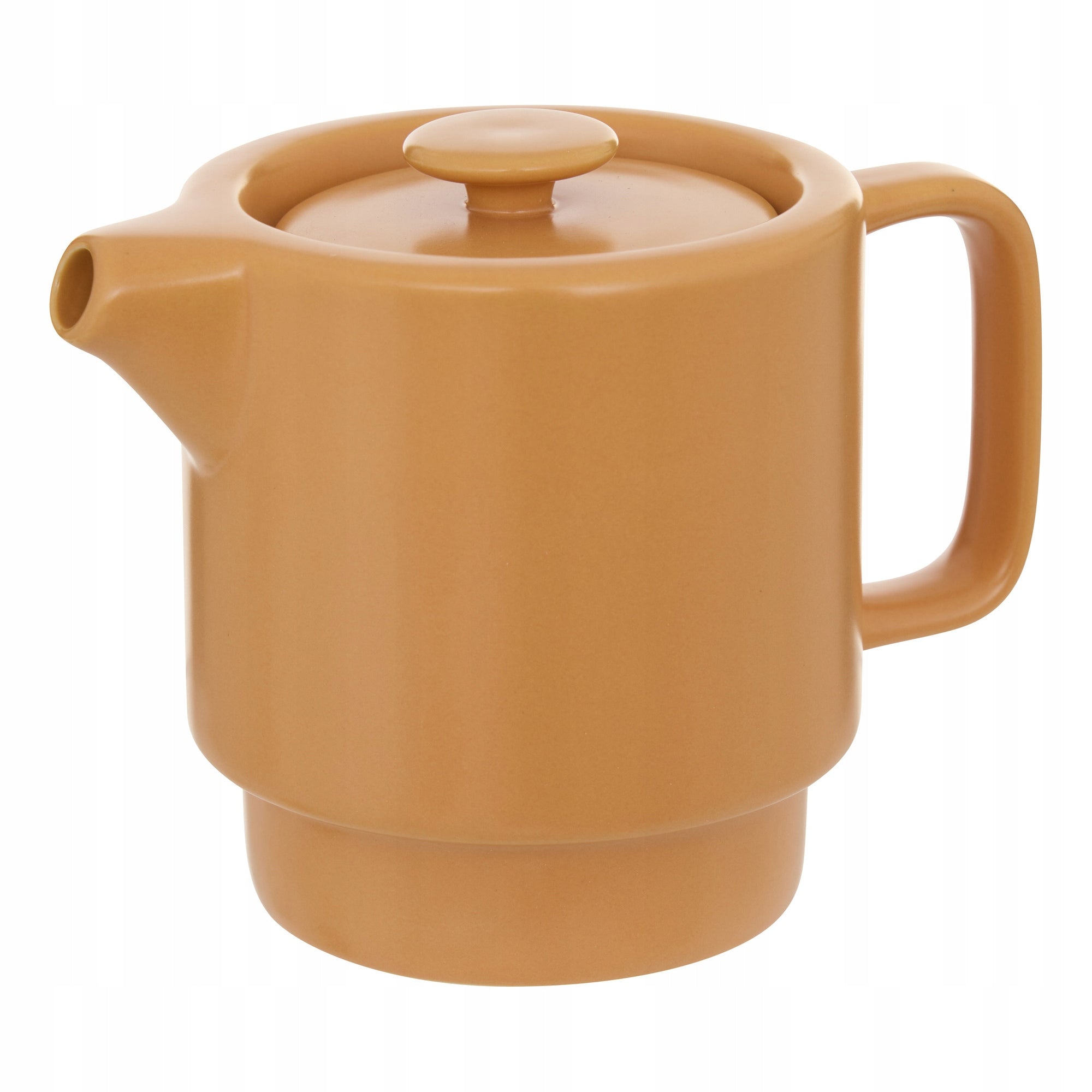CERAMIC TEA POT 700 ML OCHRE DIMENSIONS 14,5 X 9,7 X 14,2 CM Material ceramic
