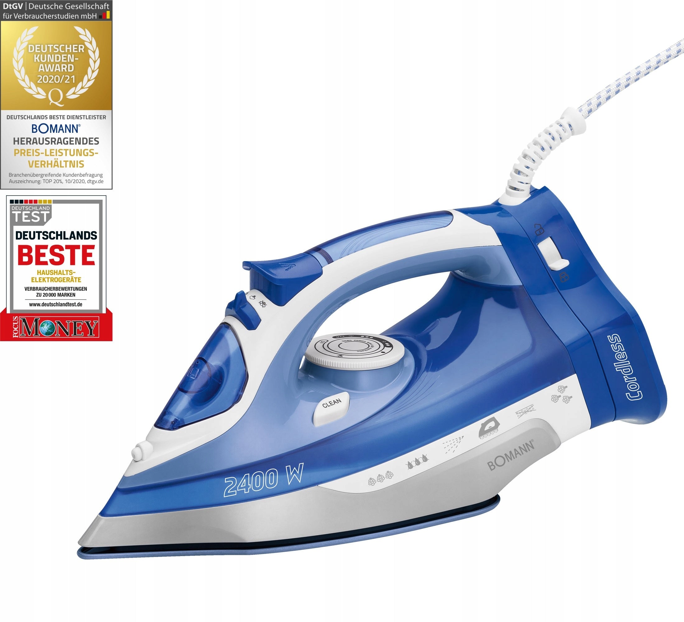 CERAMIC WIRELESS IRON 2400W BOMANN DB EAN (GTIN) 4004470541441