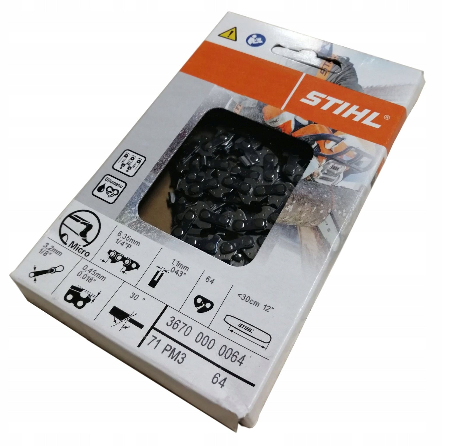 CHAIN 1/4" 1.1MM PM3 36700000064 STIHL Manufacturer code 36700000064