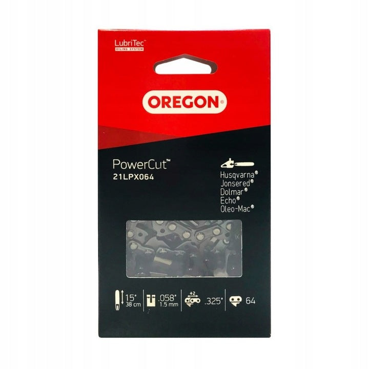 CHAIN OREGON FOR SAW 15" 64 LINKS 325 1,5 PowerCut 21LPX064E Manufacturer code 12182009