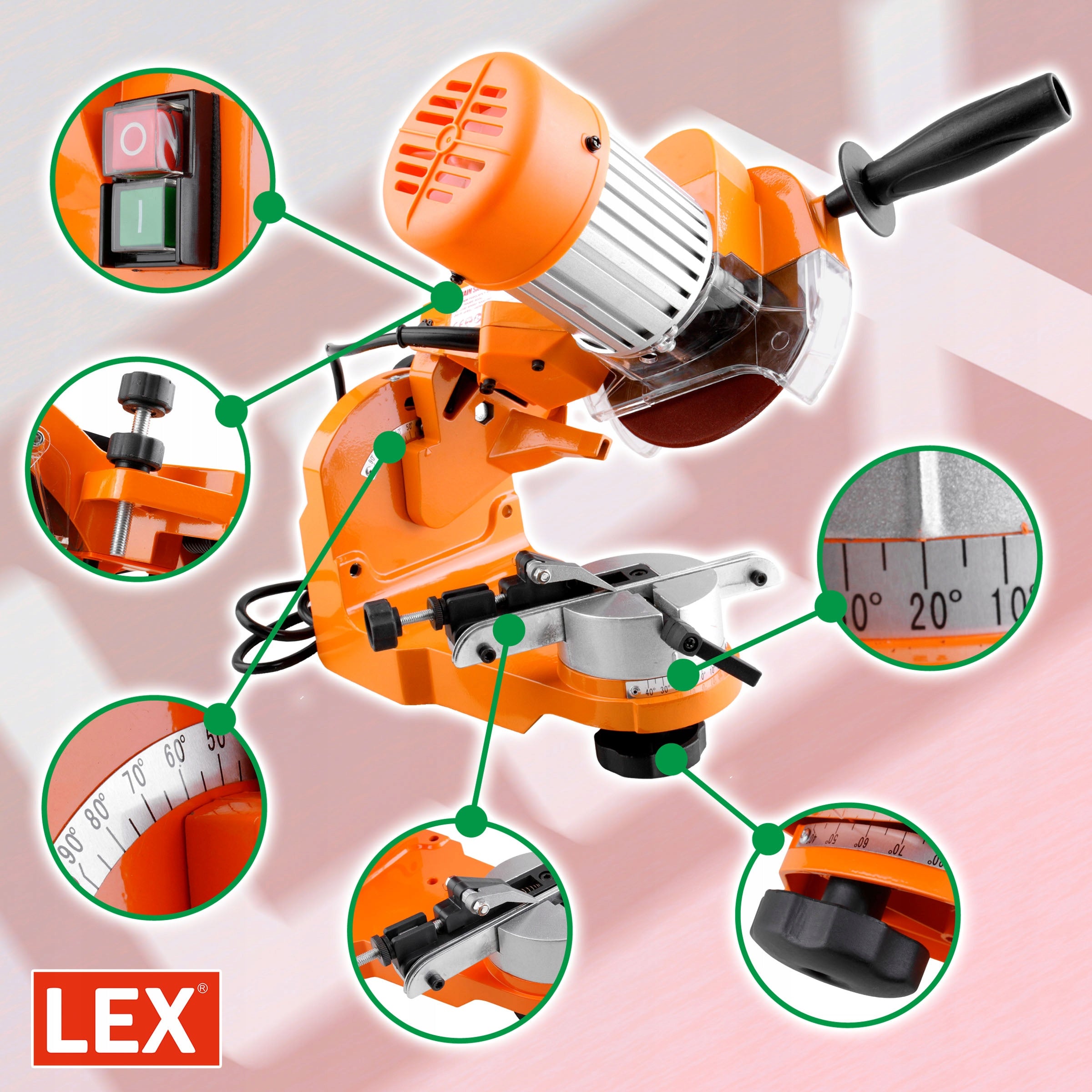 CHAIN SHARPENER CHAINSAWS ELECTRIC INDUCTION SAWS LARGE 2 DISCS EAN (GTIN) 5901122703266