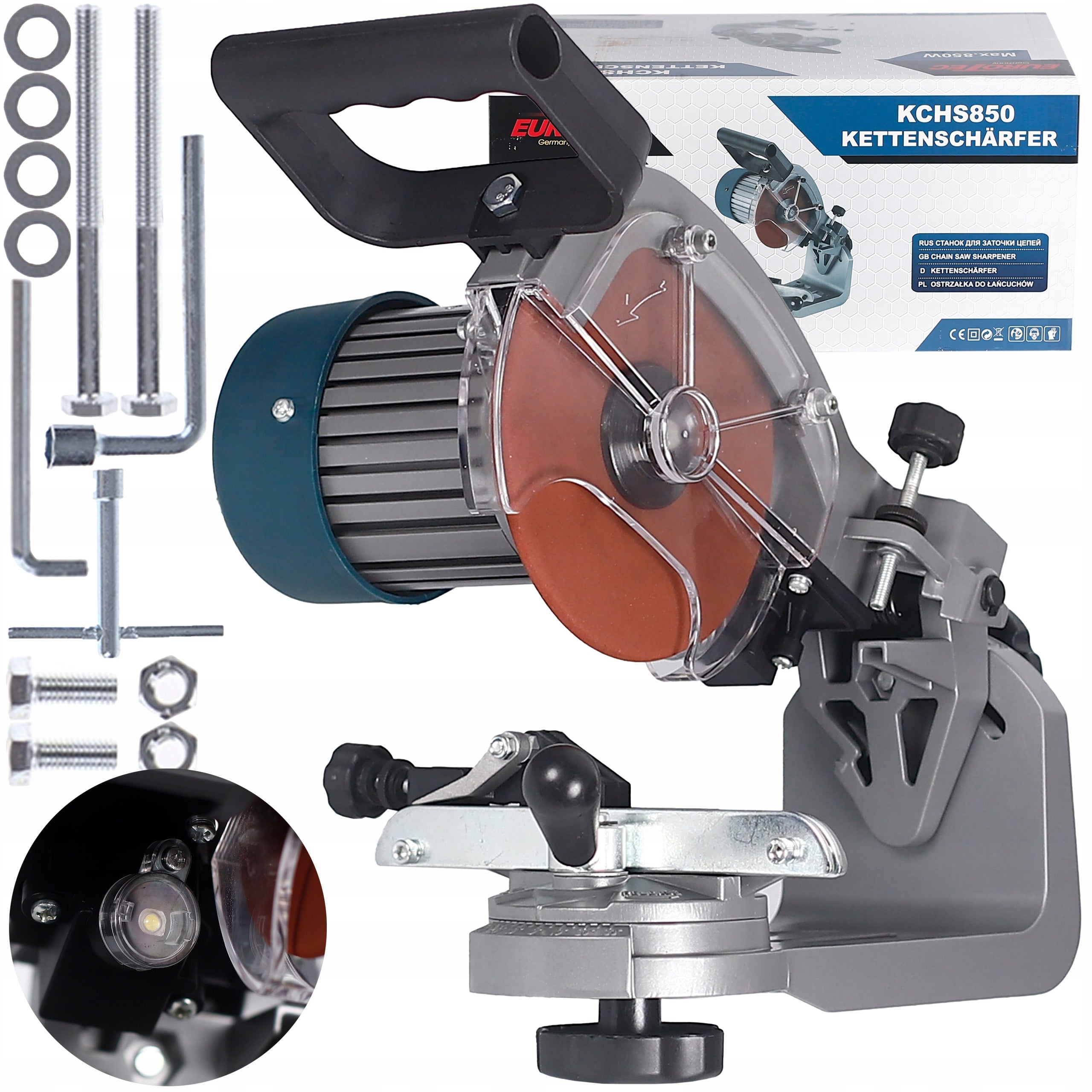 CHAIN SHARPENER ELECTRIC CHAINSAW INDUCTION SAW 850W + POWER SET