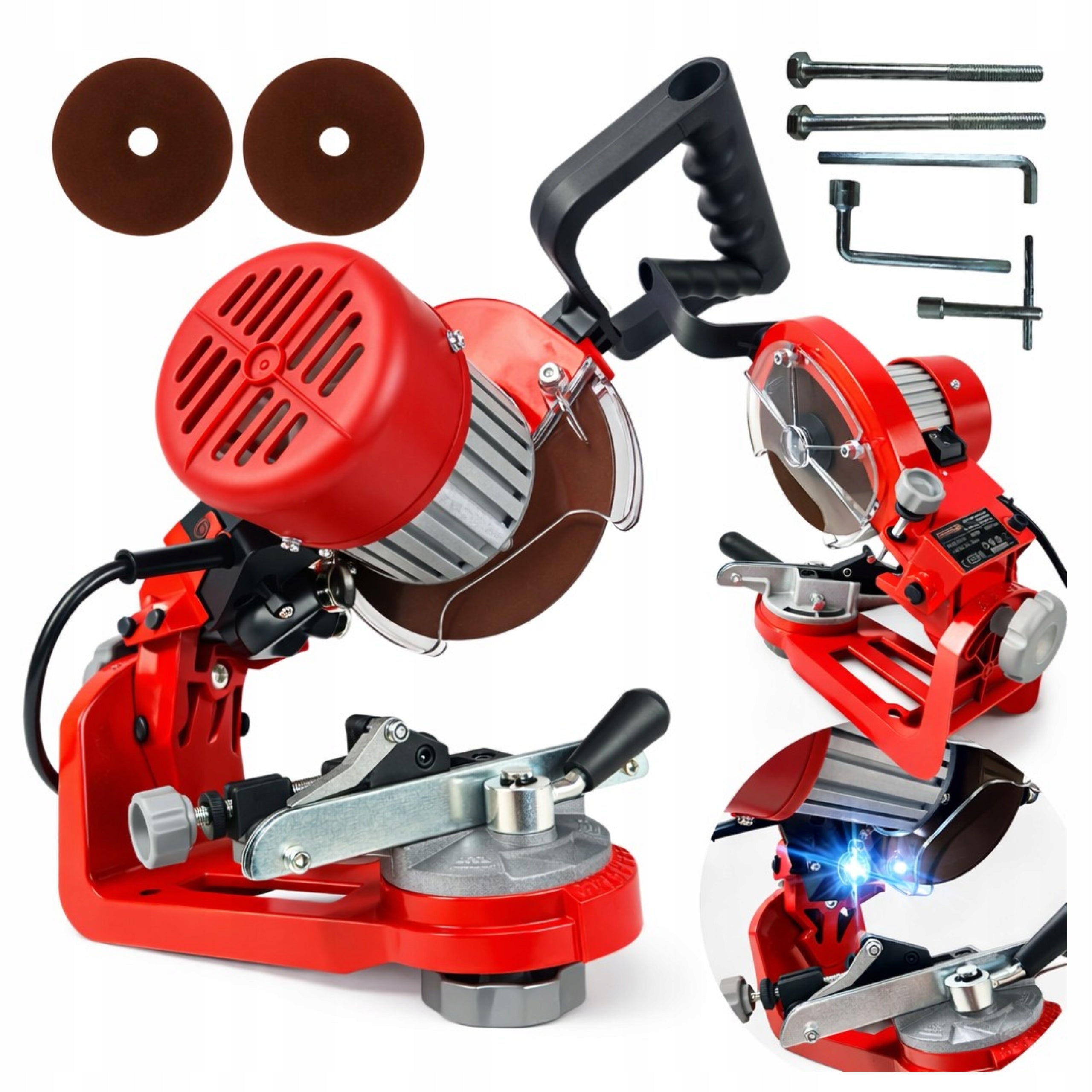 CHAIN SHARPENER Electric Induction 850W 2x Shield 145 with LED