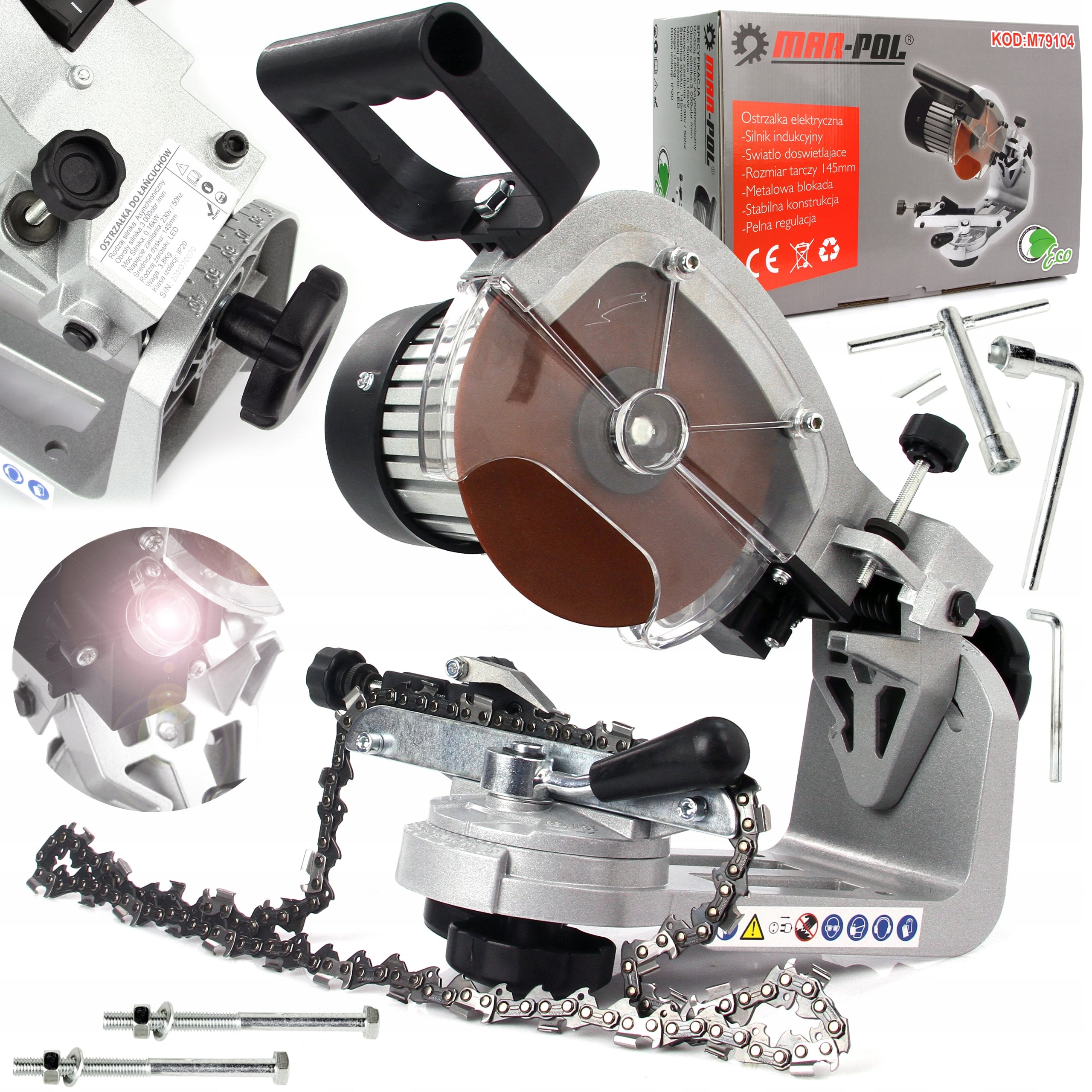 CHAIN SHARPENER INDUCTION VISE DIAL