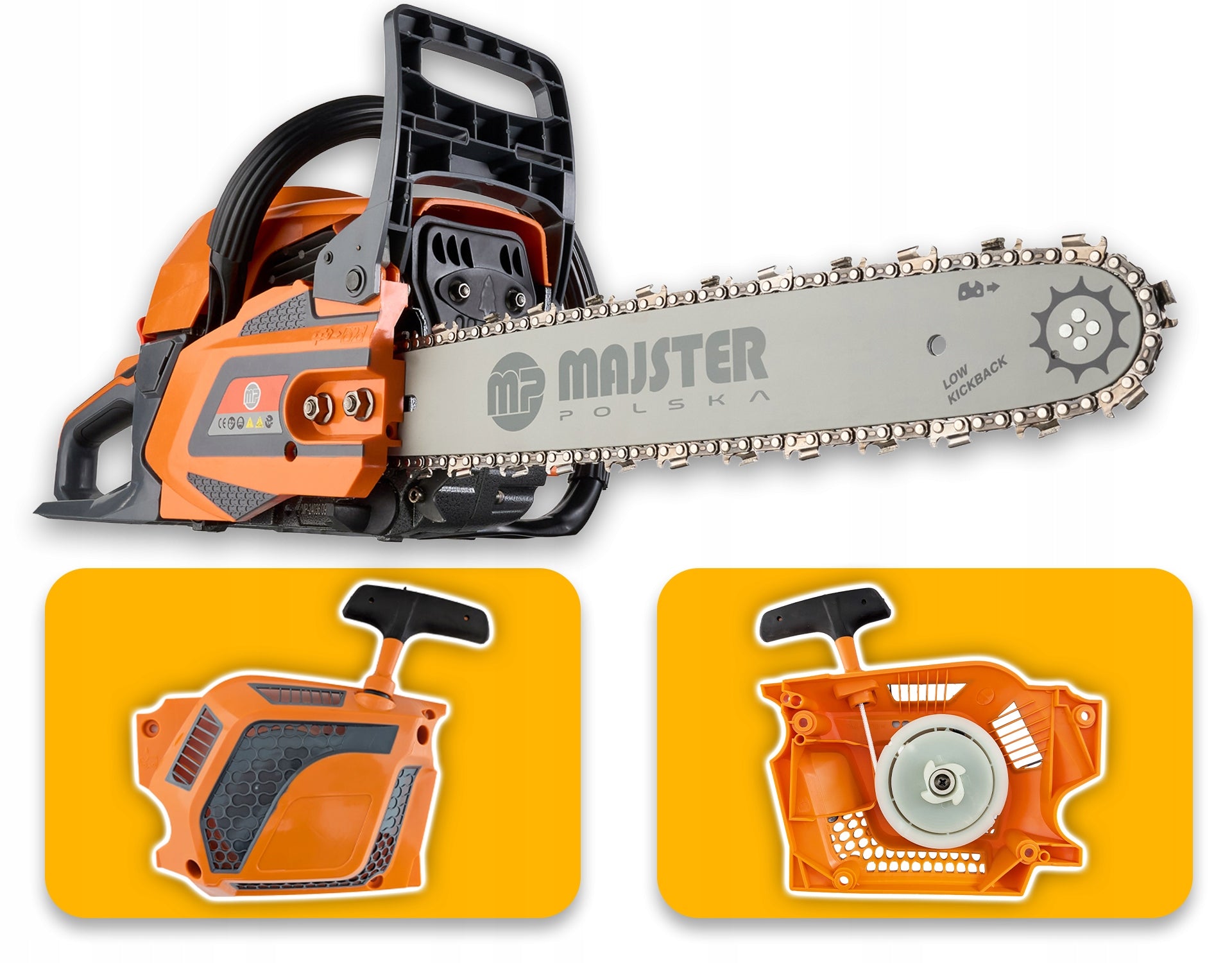 CHAINSAW 5,7km 58cm3 2x chains/wire/oil Strong XXL Manufacturer code MP-PS6100