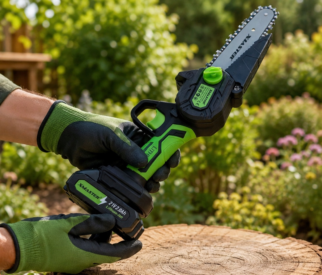 CHAINSAW 6 6 INCH CORDLESS SAW BRANCH SET 1000W 2XAKU Manufacturer code 6INCH-CHAIN