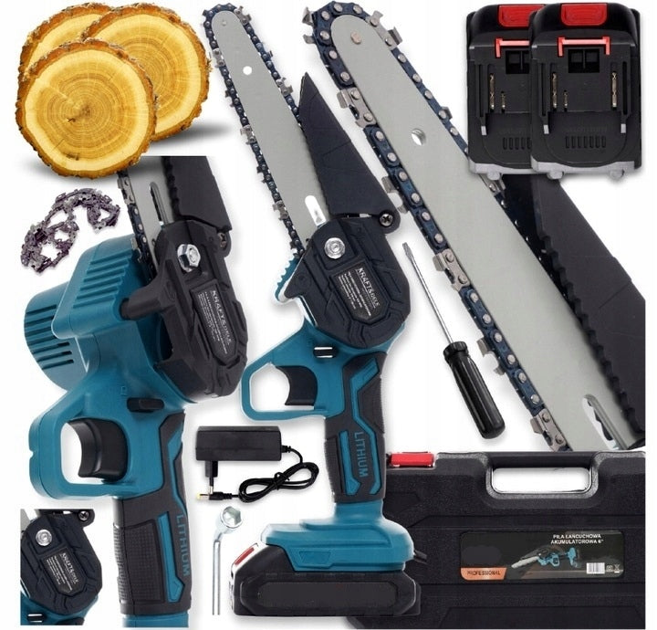 CHAINSAW CORDLESS SAW 36V 6" BRANCH 2XAKU SUITCASE POWER