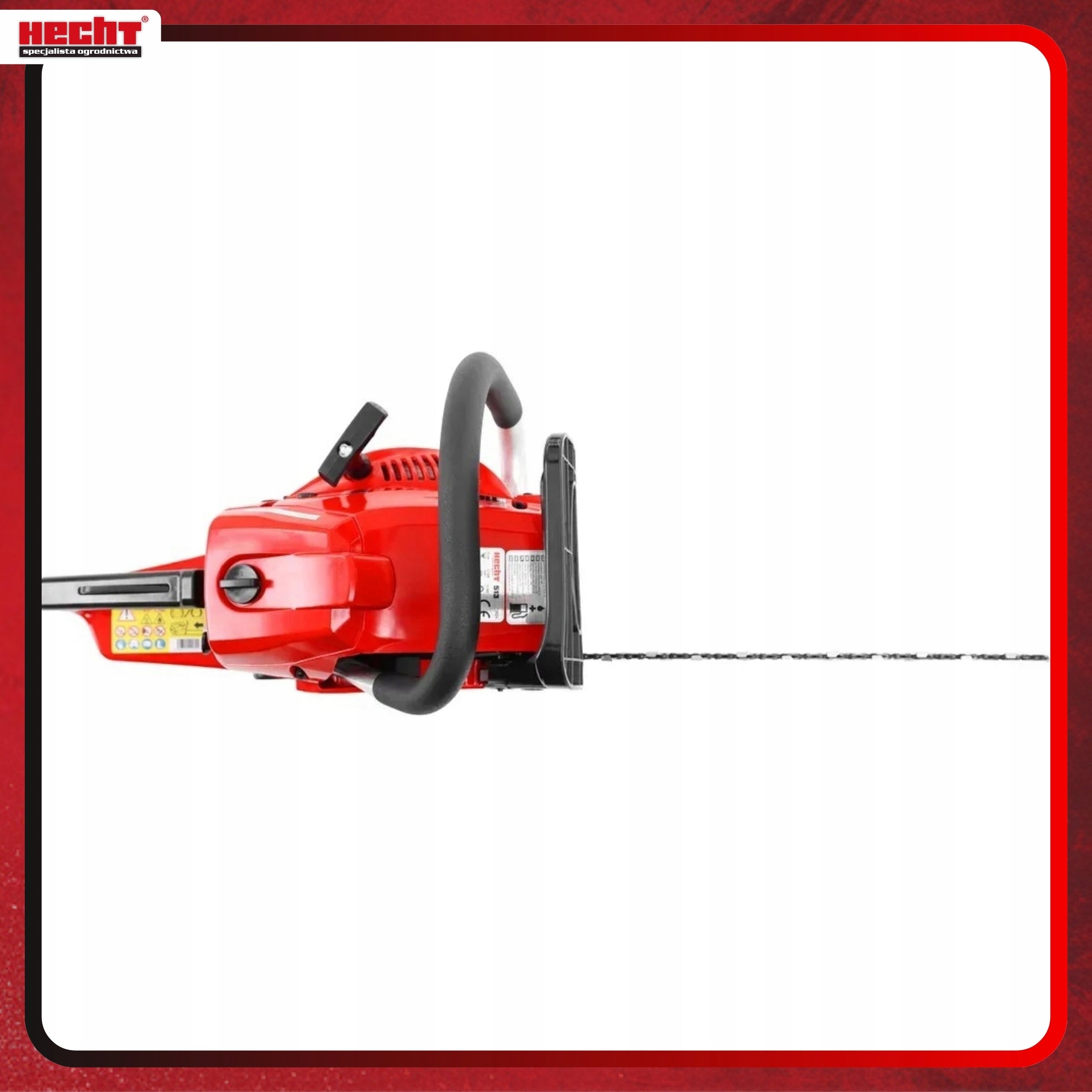 CHAINSAW HECHT 513 POWER 2,1 kW LOW WEIGHT 5,5 kg Manufacturer code 513