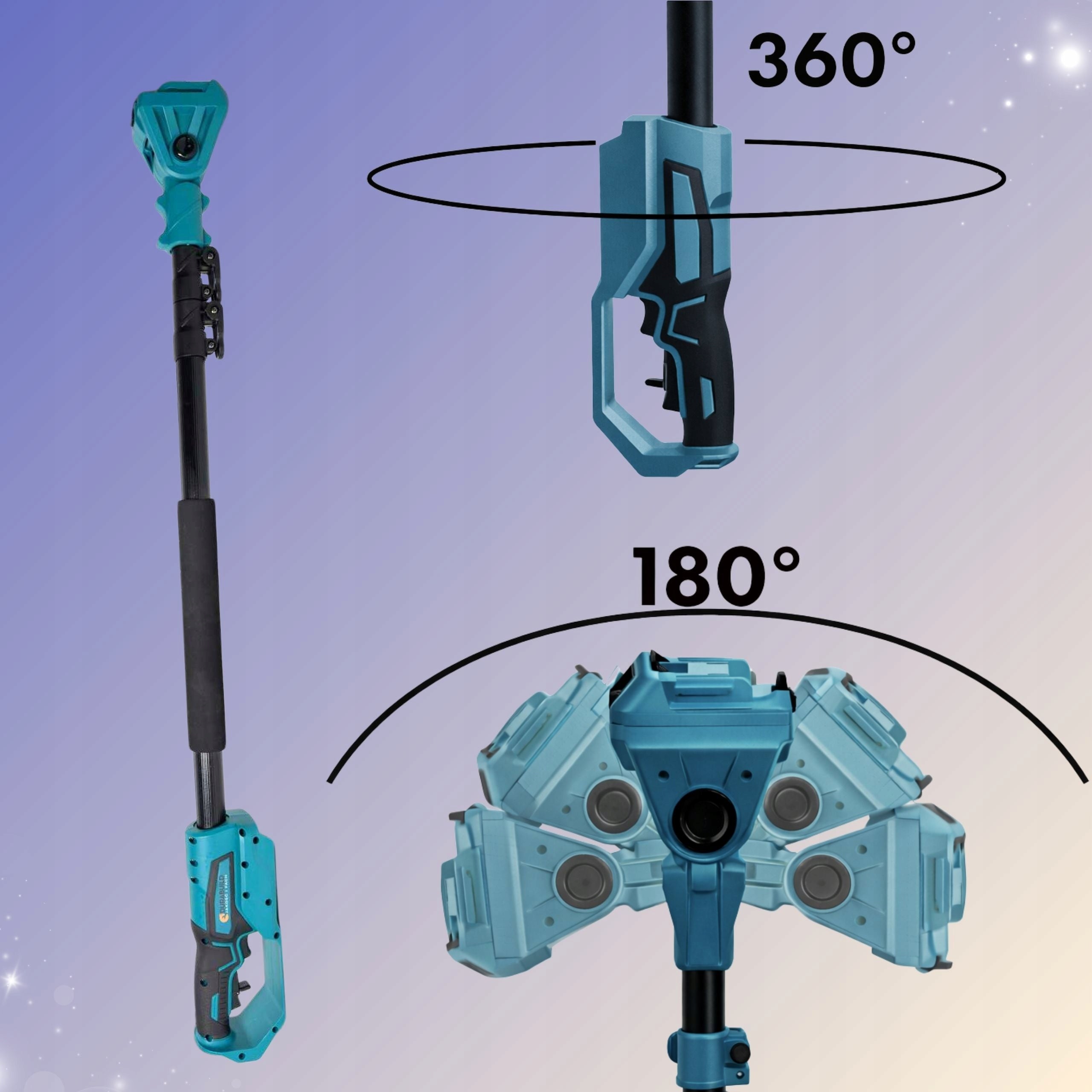 CHAINSAW WITH ROTATING TREE BOOM SET ACCESSORIES Brand Durabuild