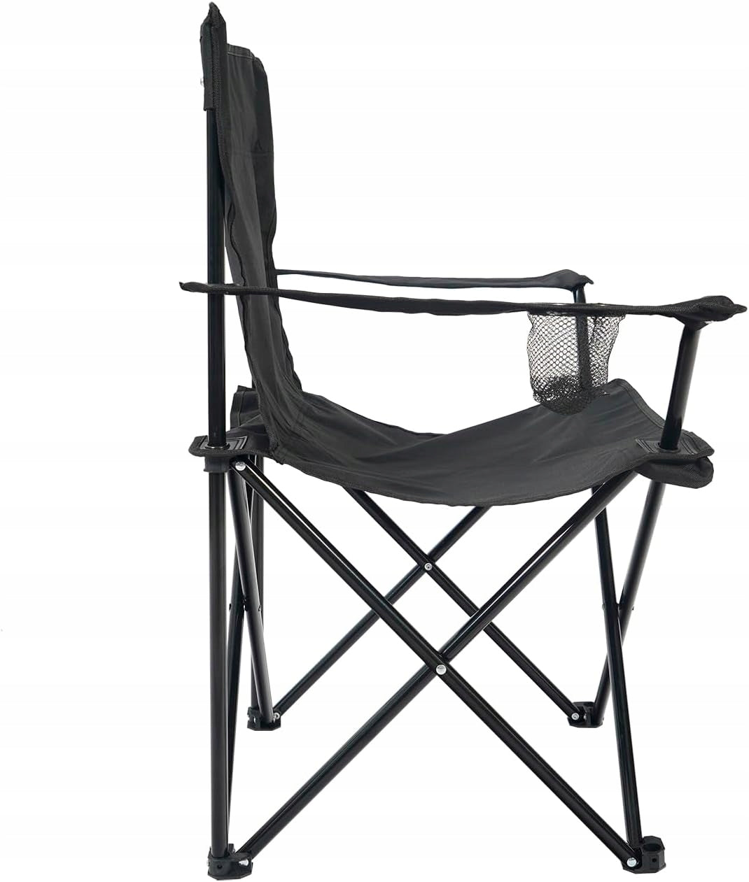 CHAIR FISHING CHAIR CAMPINGOIWE HIKING FOLDING BLACK Manufacturer code KRZESŁO TURYSTYCZNE SKŁADANE KEMPINGOWE
