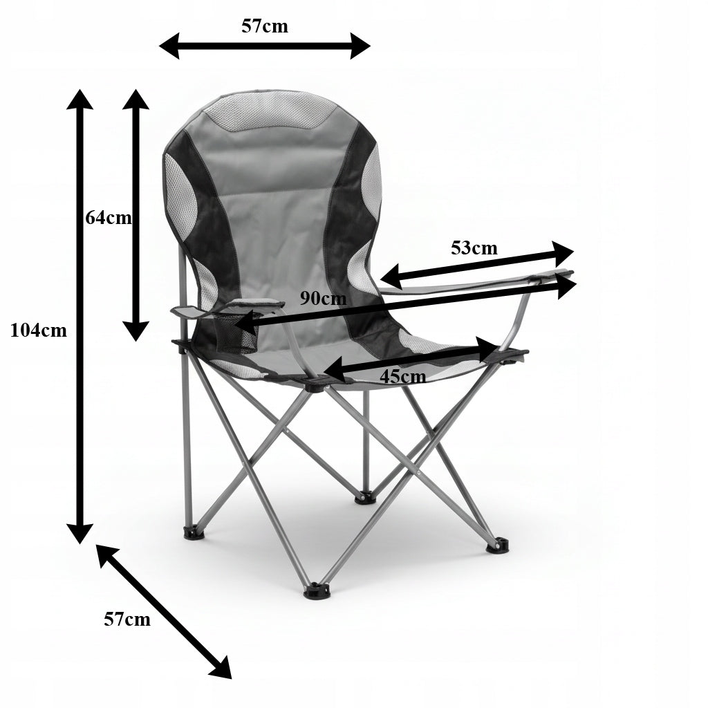 CHAIR XXL WITH SPONGE FILLING FOLDING CAMPING +COVER Manufacturer code KR20