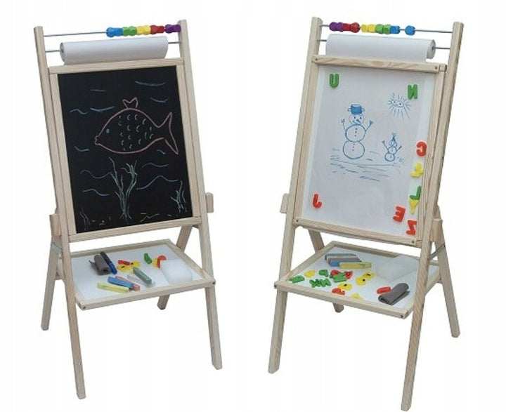 CHALKBOARD MAGNETIC DOUBLE-SIDED 4IN1 CHILDREN'S LEARNING SET FREEBIES
