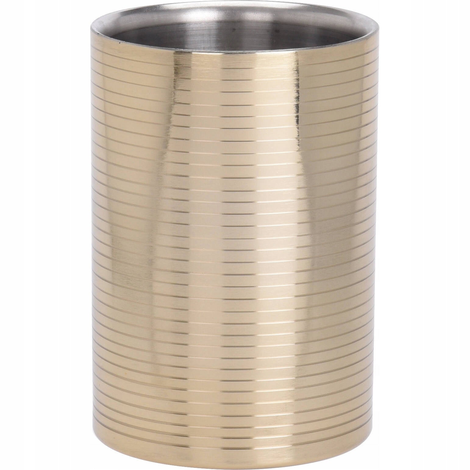 CHAMPAGNE ICE BUCKET WINE BARTENDING COOLER GOLD STEEL ELEGANT Manufacturer code A09E-378EE_CZ