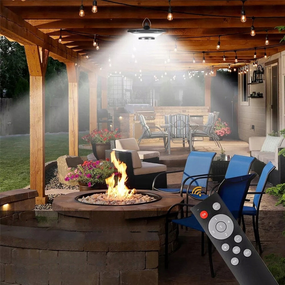CHANDELIER SOLAR LAMP HANGING LED WATERPROOF FOR GARDEN, CHICKEN COOP + REMOTE CONTROL Brand no brand