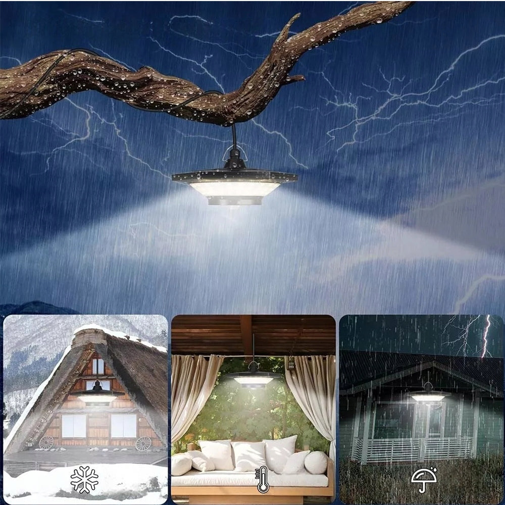 CHANDELIER SOLAR LAMP HANGING LED WATERPROOF FOR GARDEN, CHICKEN COOP + REMOTE CONTROL Manufacturer code Super jasna lampa