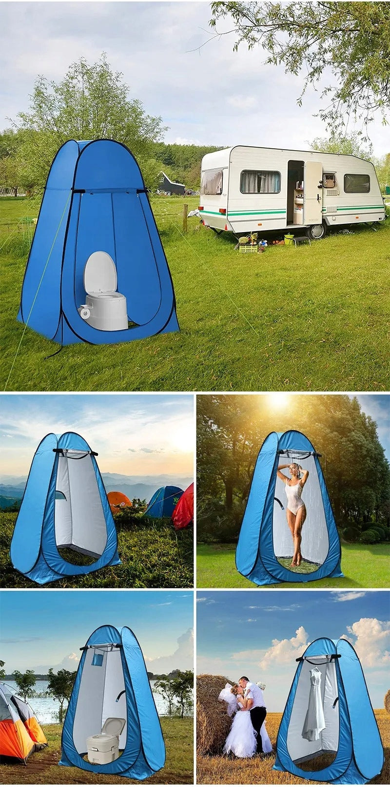 CHANGING ROOM PORTABLE CAMPING BEACH TENT FOR SHOWER TOILET WC Manufacturer code NAMIOT PLAŻOWY KEMPINGOWY NA PRYSZNIC WC