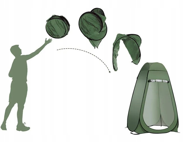 CHANGING ROOM PORTABLE CAMPING BEACH TENT FOR SHOWER TOILET WC Type single layer (without flysheet)