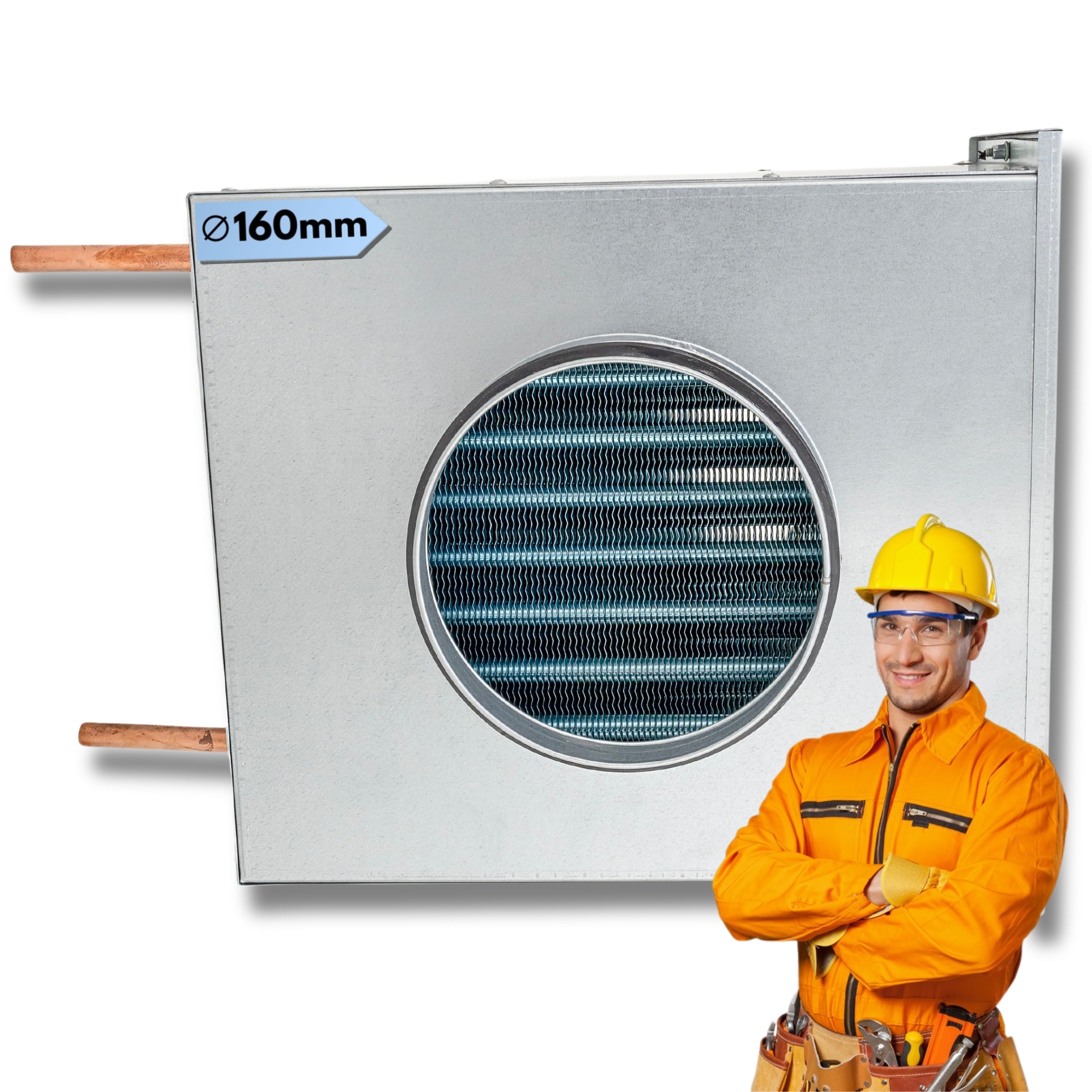 CHANNEL WATER HEATER Ø 160 mm Recuperation Water Heating