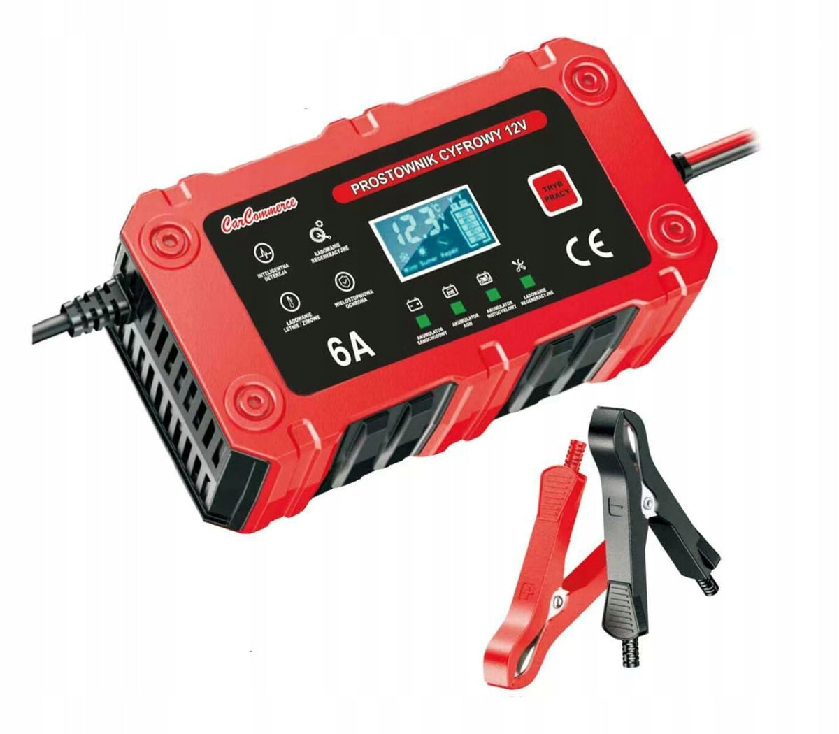 CHARGER DIGITAL RECTIFIER 12V 6A 4AH-120AH ACID GEL AGM