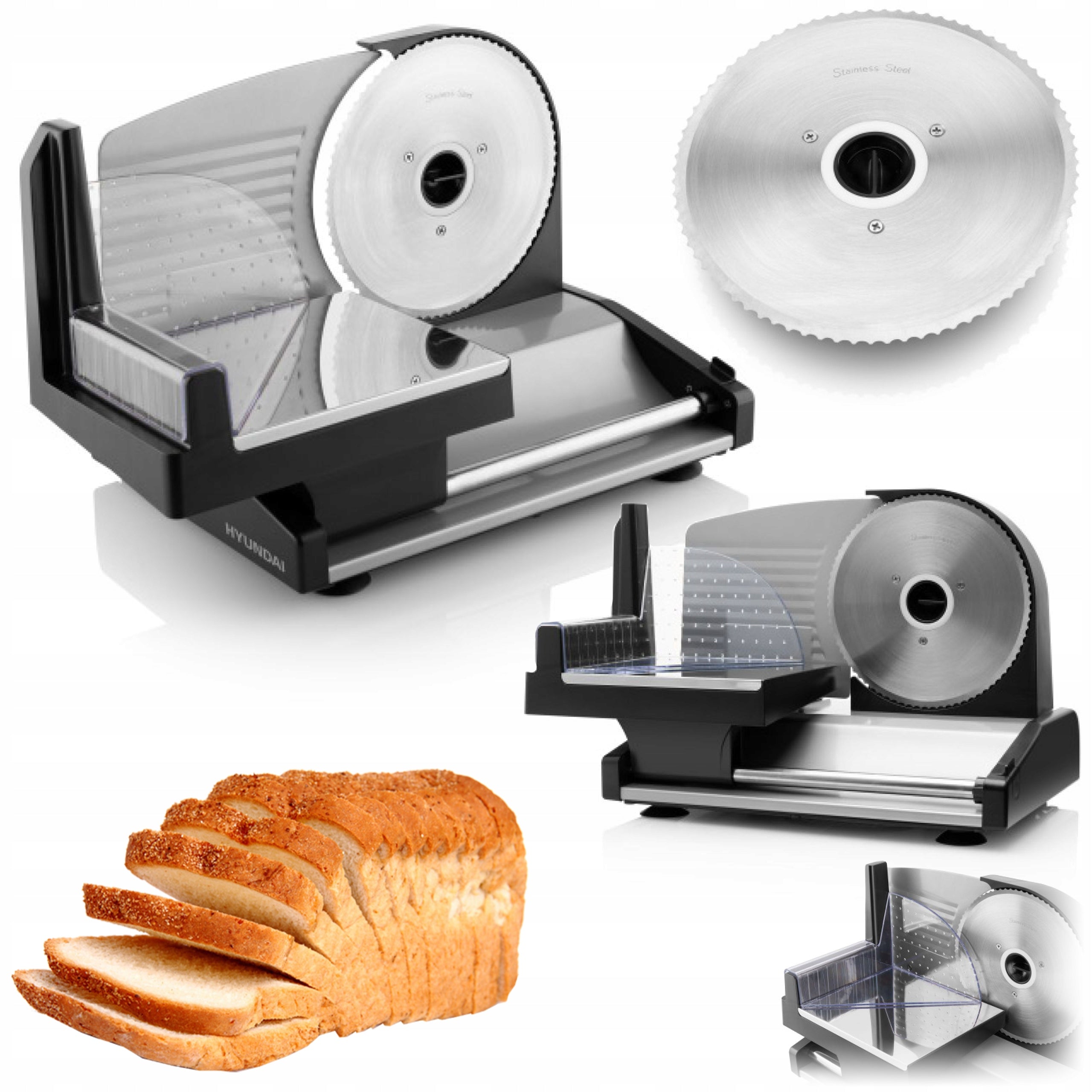 CHEESE SAUSAGE BREAD SLICER STRONG INOX SMOOTH ADJUSTMENT HYUNDAI