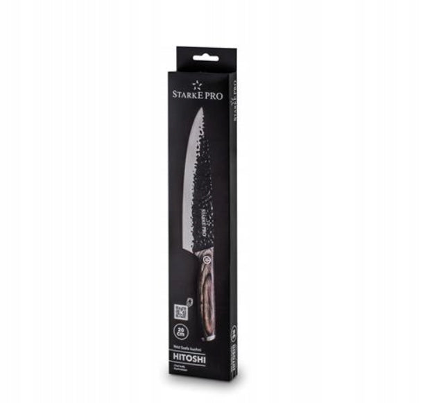 CHEF'S KNIFE IN HARD STEEL SHARP Starke Pro Hitoshi 20 cm Packaging status original