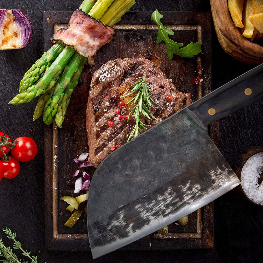 CHEF'S SERBIAN CLEAVER PLUS CASE AND WHETSTONE 30CM EAN (GTIN) 5903583693186