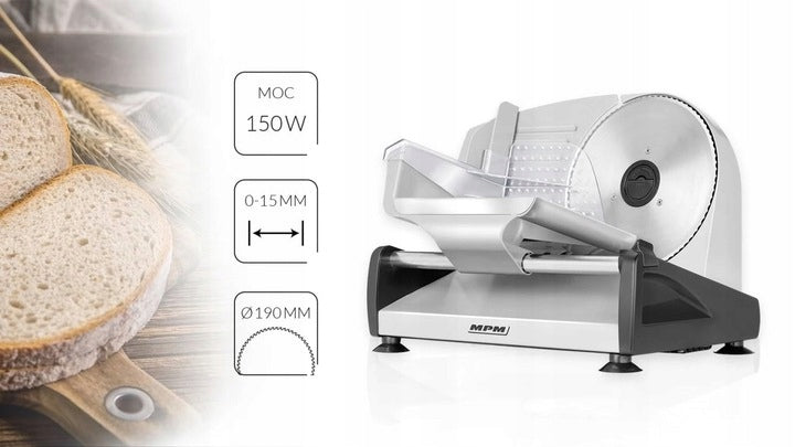 CHELBA SLICER FOR COLD CUTS CHEESE MKR 04M MPM SILVER Brand MPM