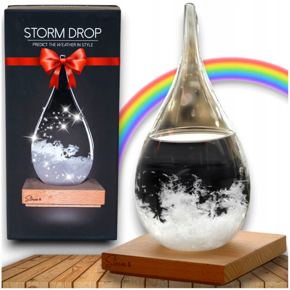 CHEMICAL BAROMETER Storm Glass Storm Drop Predicts Weather