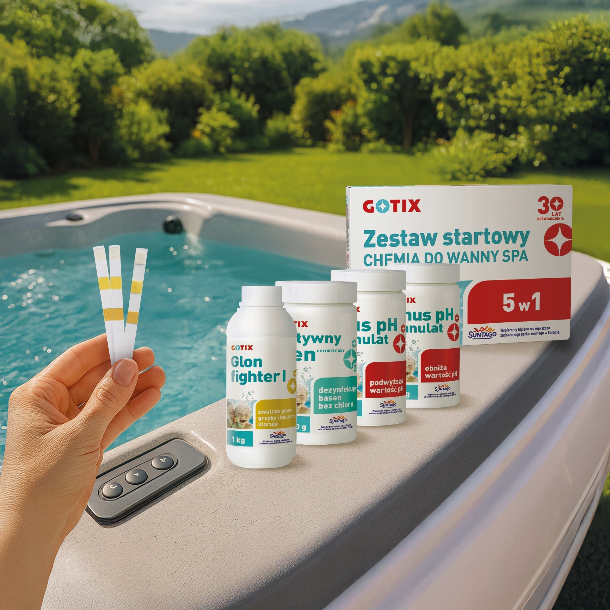 CHEMISTRY FOR POOL JACUZZI SPA Pool Chemistry Set with Active Oxygen 7in1 Manufacturer code 5905478002509