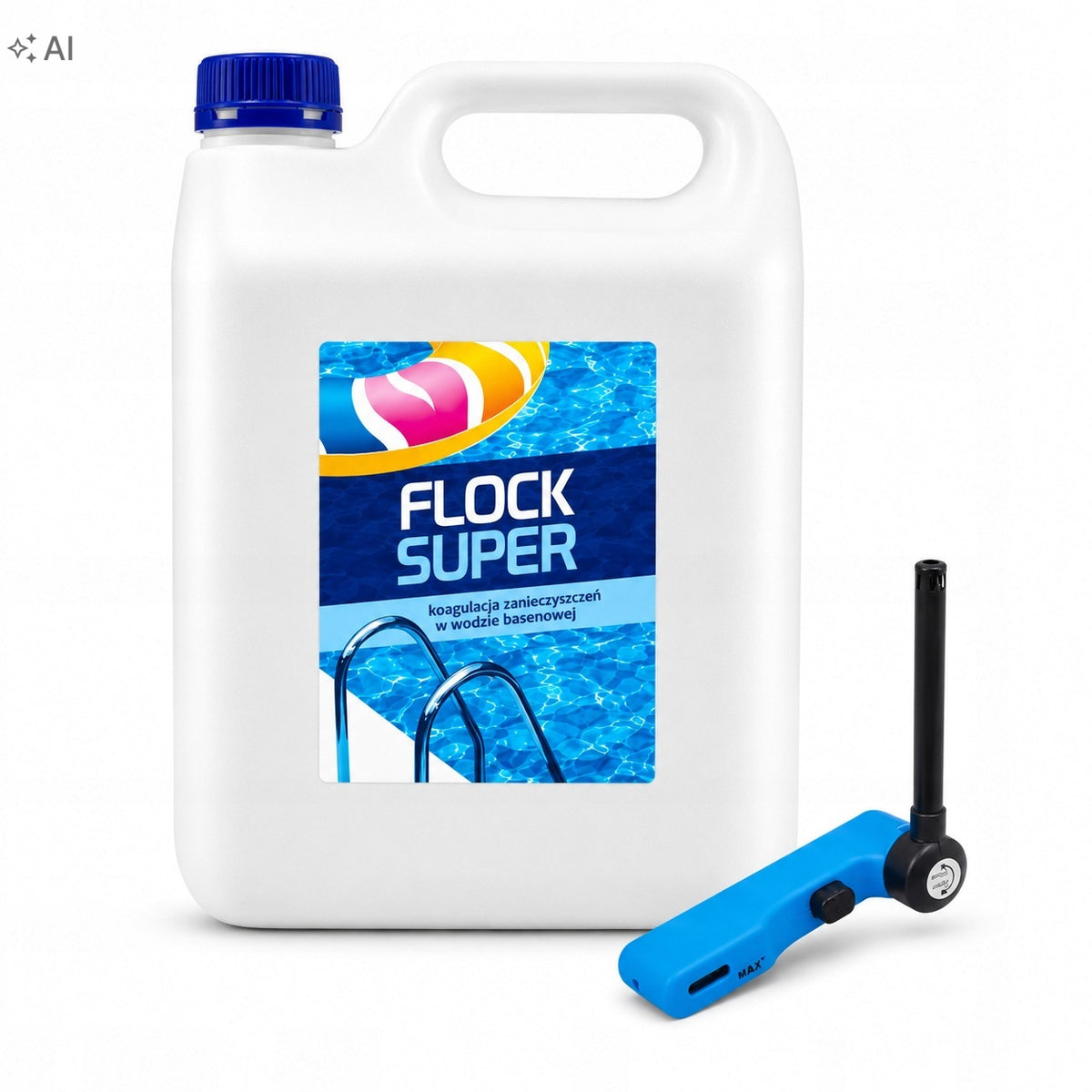 CHEMISTRY POOL SUPER FLOCK clarifies water KOAGULANT 4L freebie