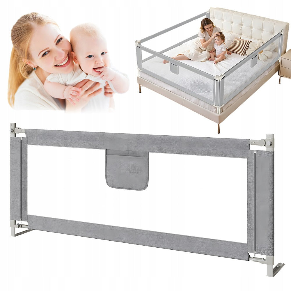 CHILD'S BED PROTECTION BARRIER 200 CM 68-100 CM FOLDING PROTECTION