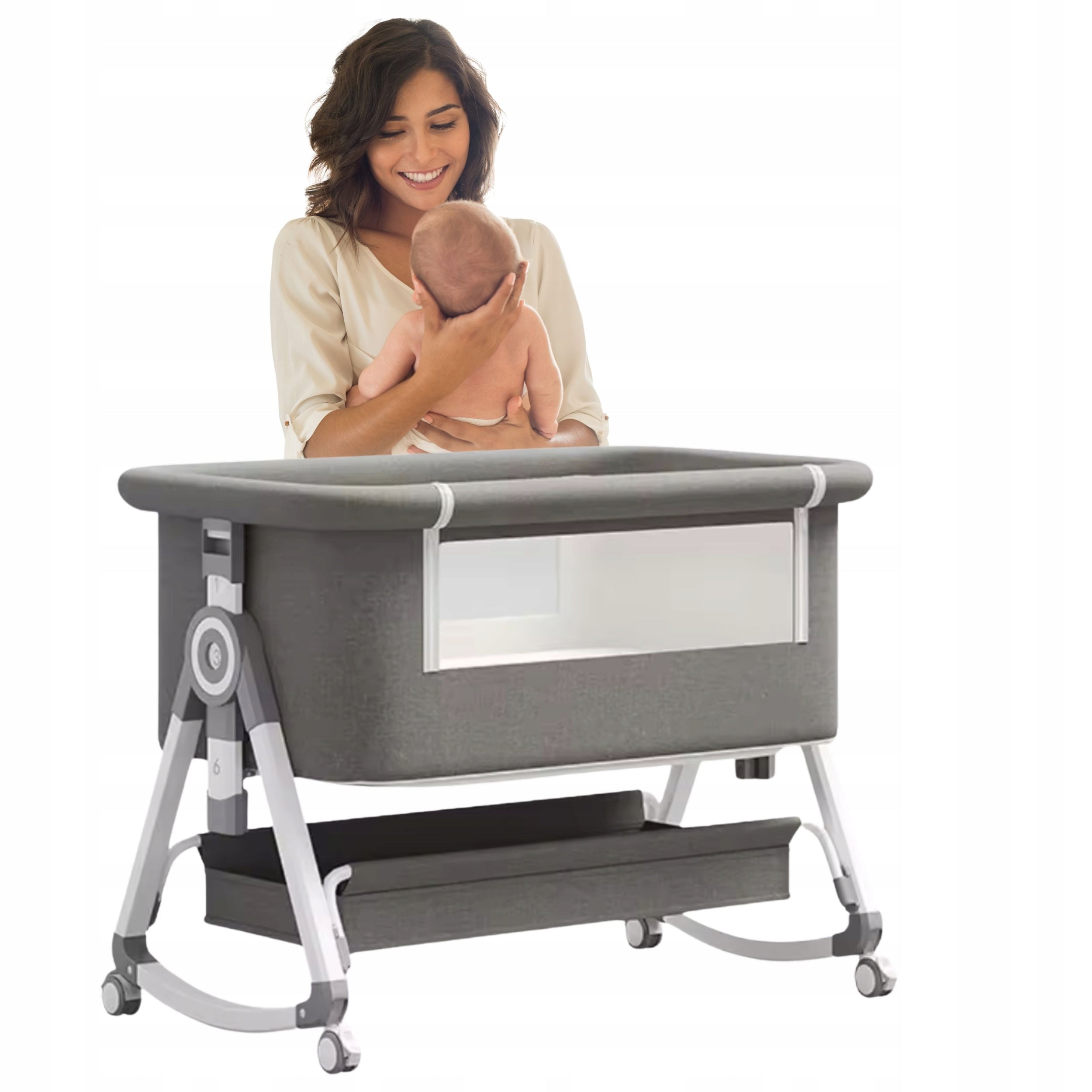 CHILDREN'S BED 3IN1 CRADLE DELIVERY MULTIFUNCTIONAL ADJUSTABLE STRONG YAZOCO