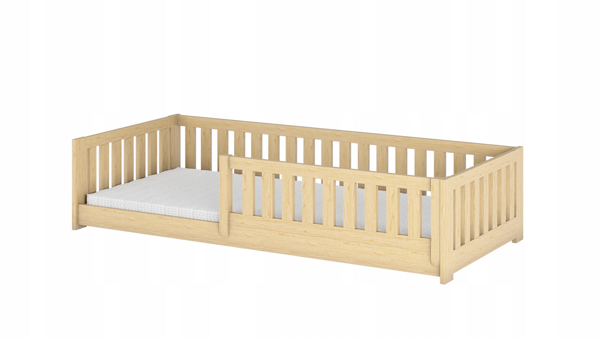 CHILDREN'S BED WITH BARRIER LUNA 80X180 PINE FLOOR 180X80 LOW Manufacturer code 7080