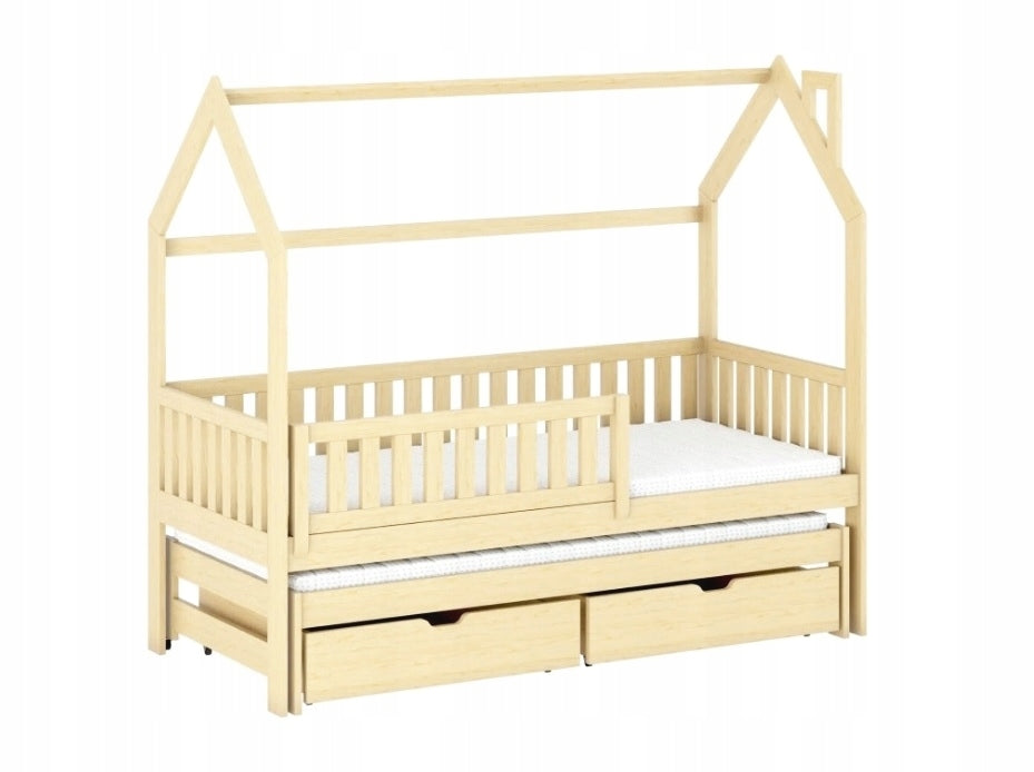 CHILDREN'S BED WITH BARRIER MONKEJ 80X160 PINE COTTAGE 160X80 COT Manufacturer code 7080