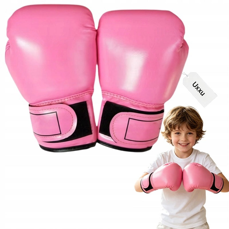 CHILDREN'S BOXING GLOVES FOR TRAINING BAG PINK 6 OZ