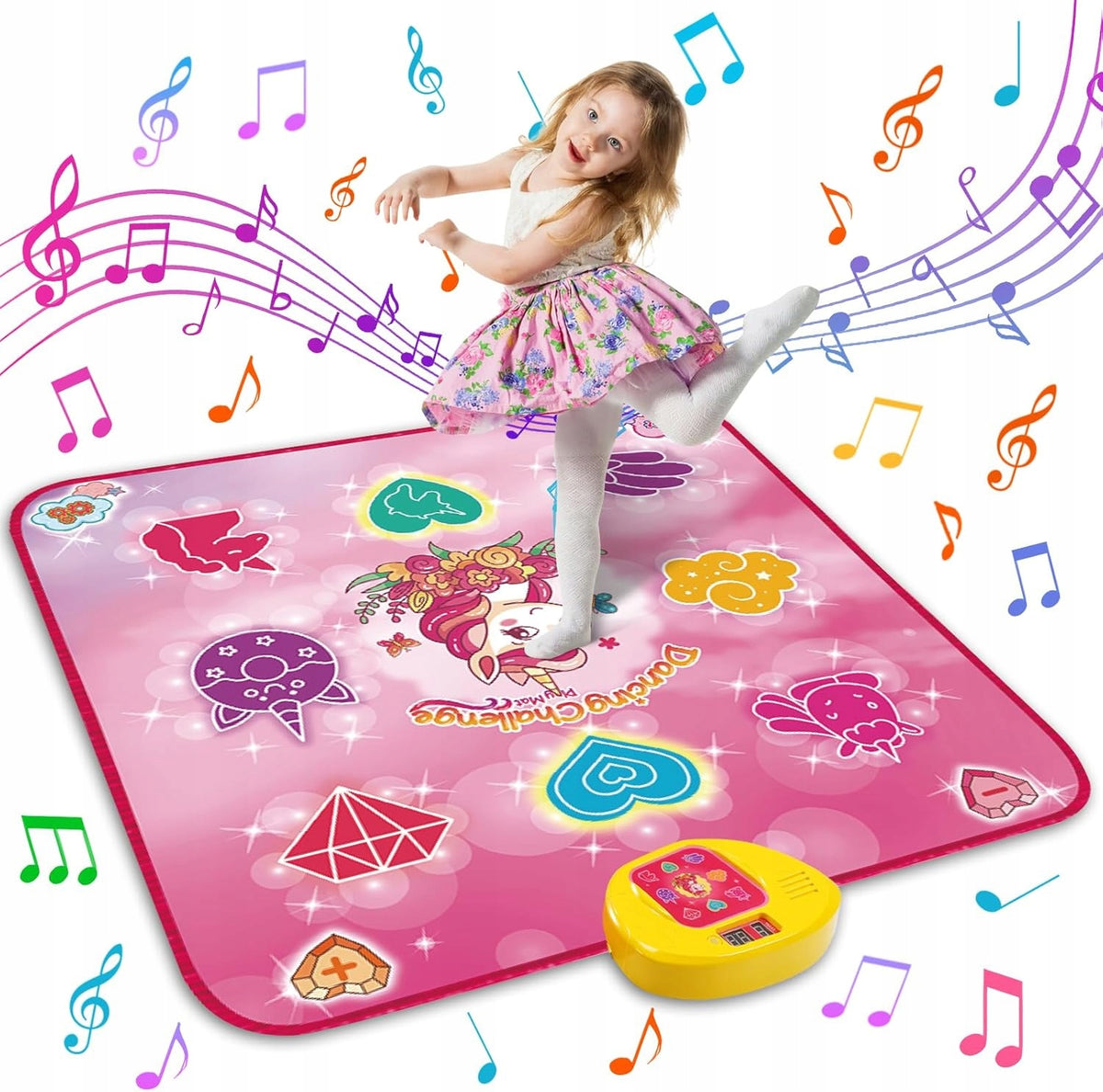 CHILDREN'S DANCE MAT MUSIC DANCE MAT WITH LED BLUETOOTH 3 LEVELS