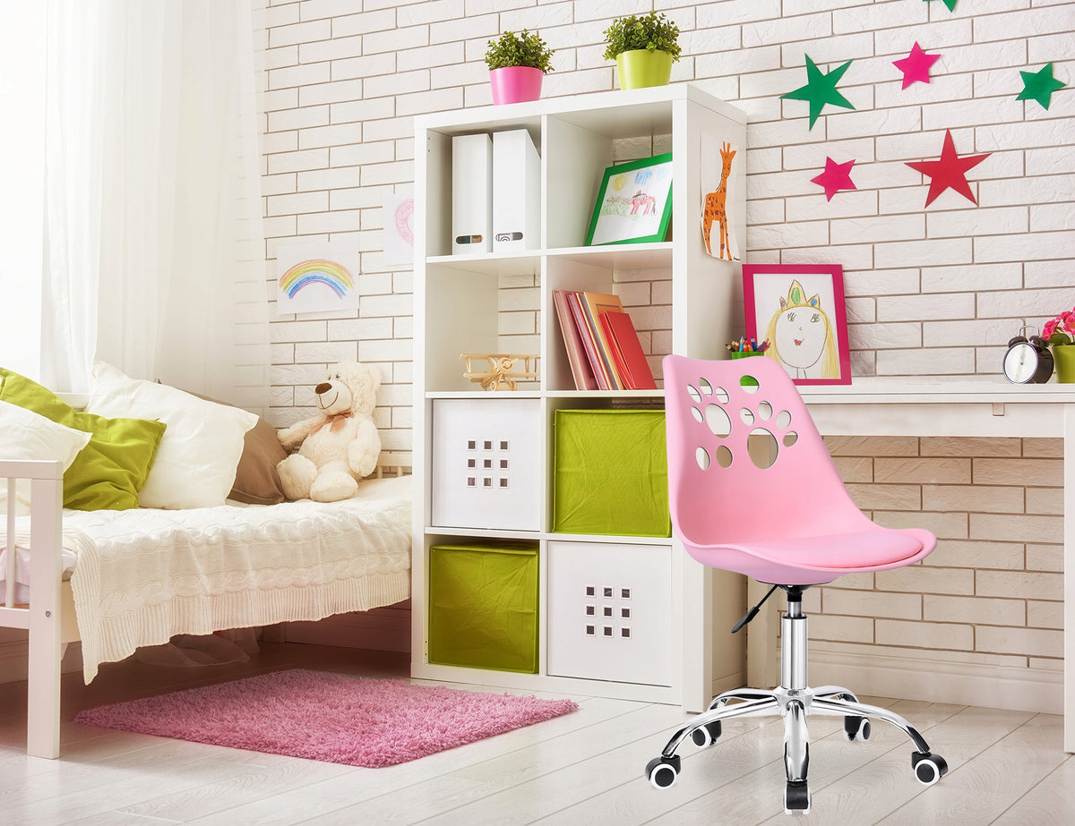 CHILDREN'S DESK SWIVEL CHAIR CHILDREN'S CHAIR Adjustable Pink CAT Manufacturer code Krzesło Dziecięce Fotel Biurowy Obrotowy