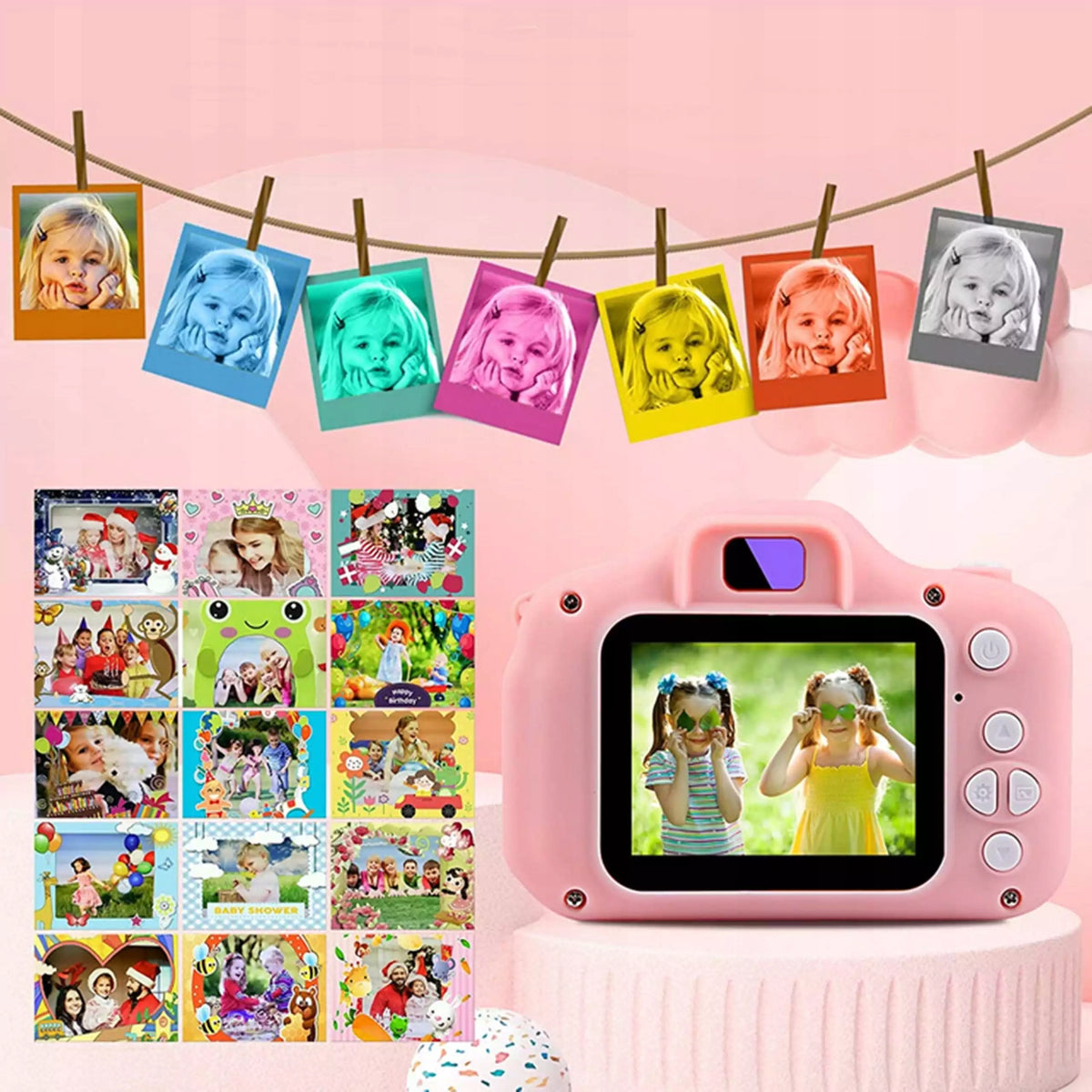 CHILDREN'S DIGITAL CAMERA FULL HD 1080p GAME CAMERA | BLUE XXL SET Batteries included yes