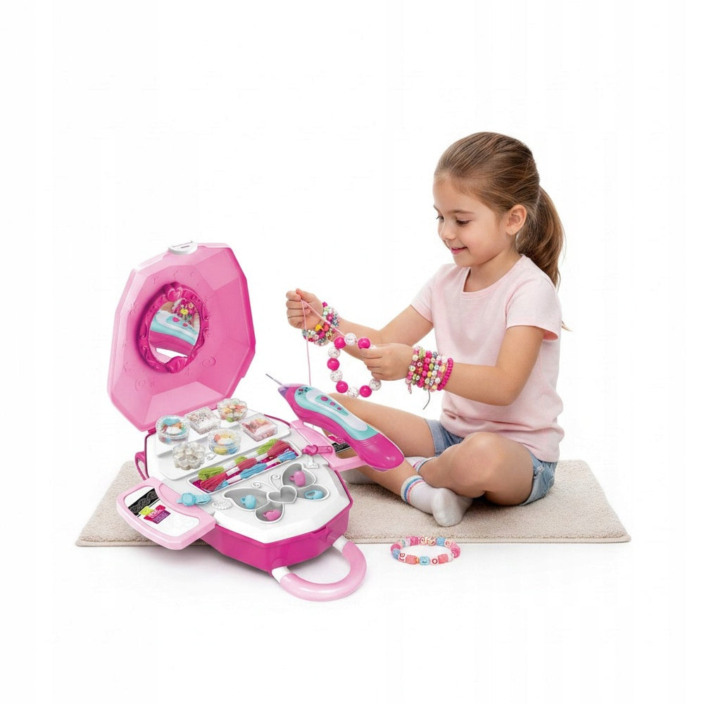 CHILDREN'S DRESSING TABLE SUITCASE ON WHEELS COSMETIC CHEST SET GIFT Packaging status original