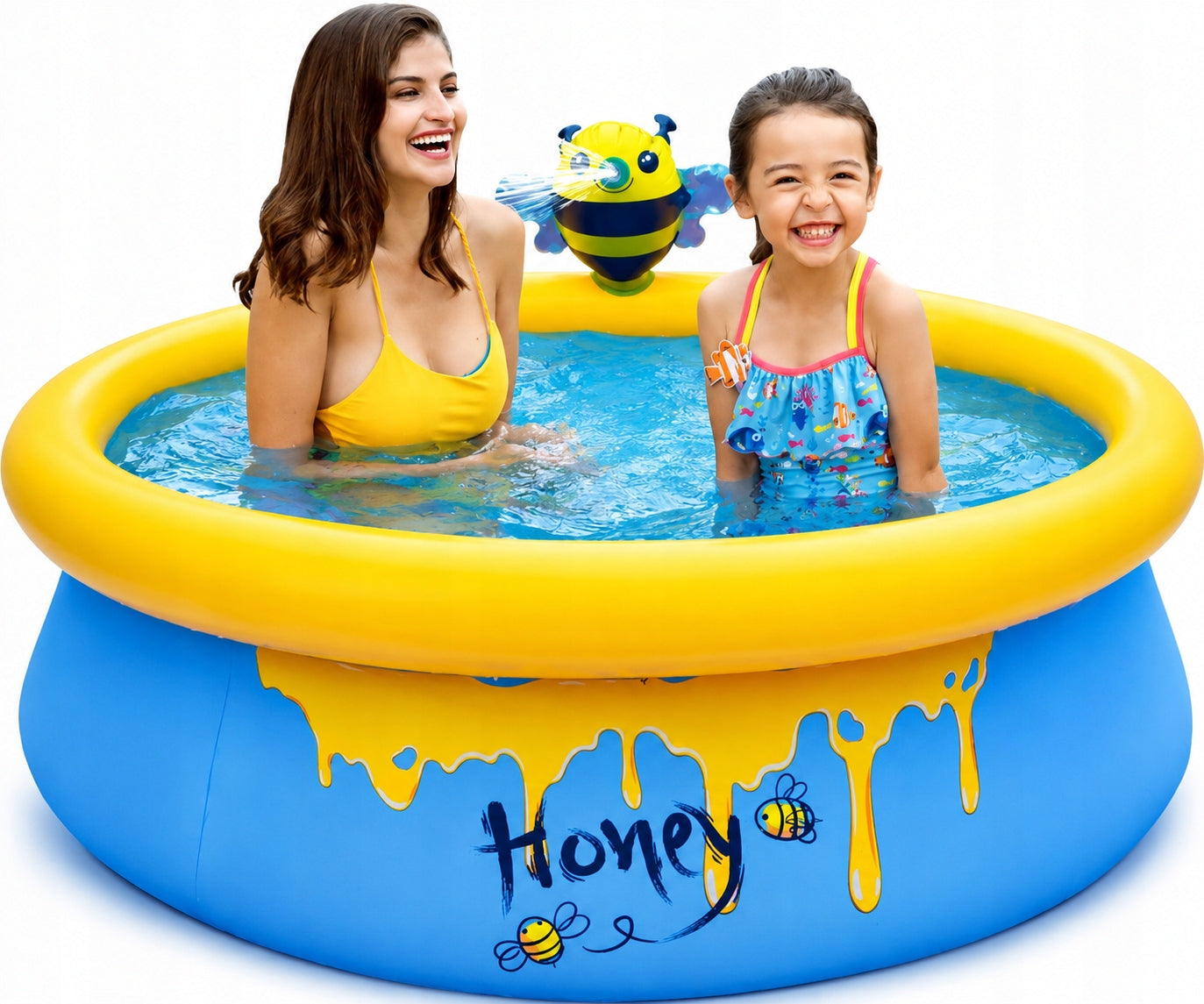CHILDREN'S GARDEN POOL INFLATABLE CIRCLE WITH SHOWER BEE 150x42 CM Manufacturer code A-12010