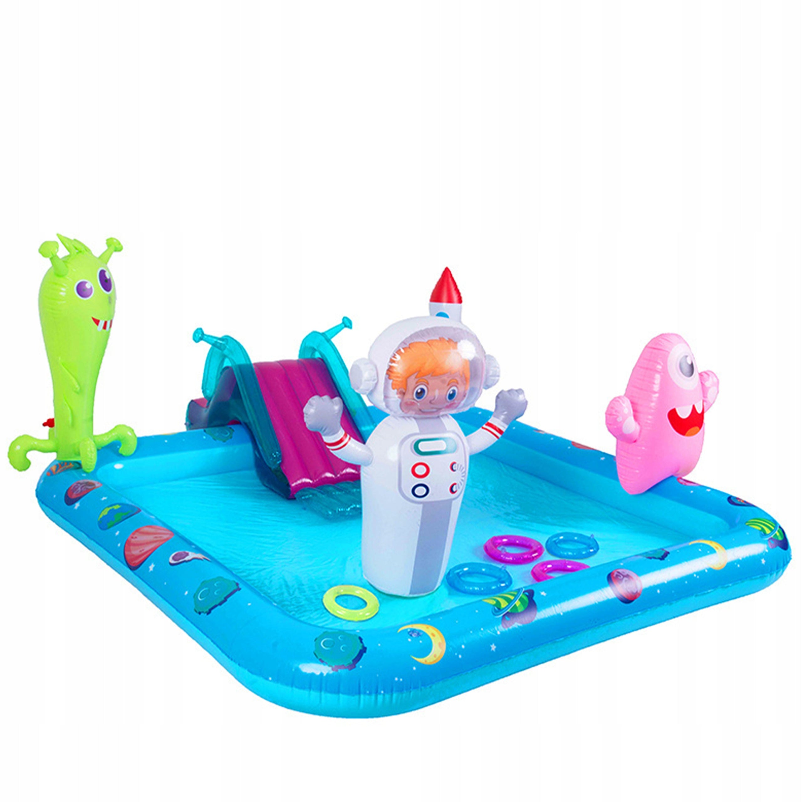 CHILDREN'S GARDEN POOL WITH SHOWER SLIDE WATER PARK RECTANGULAR Brand Velaco