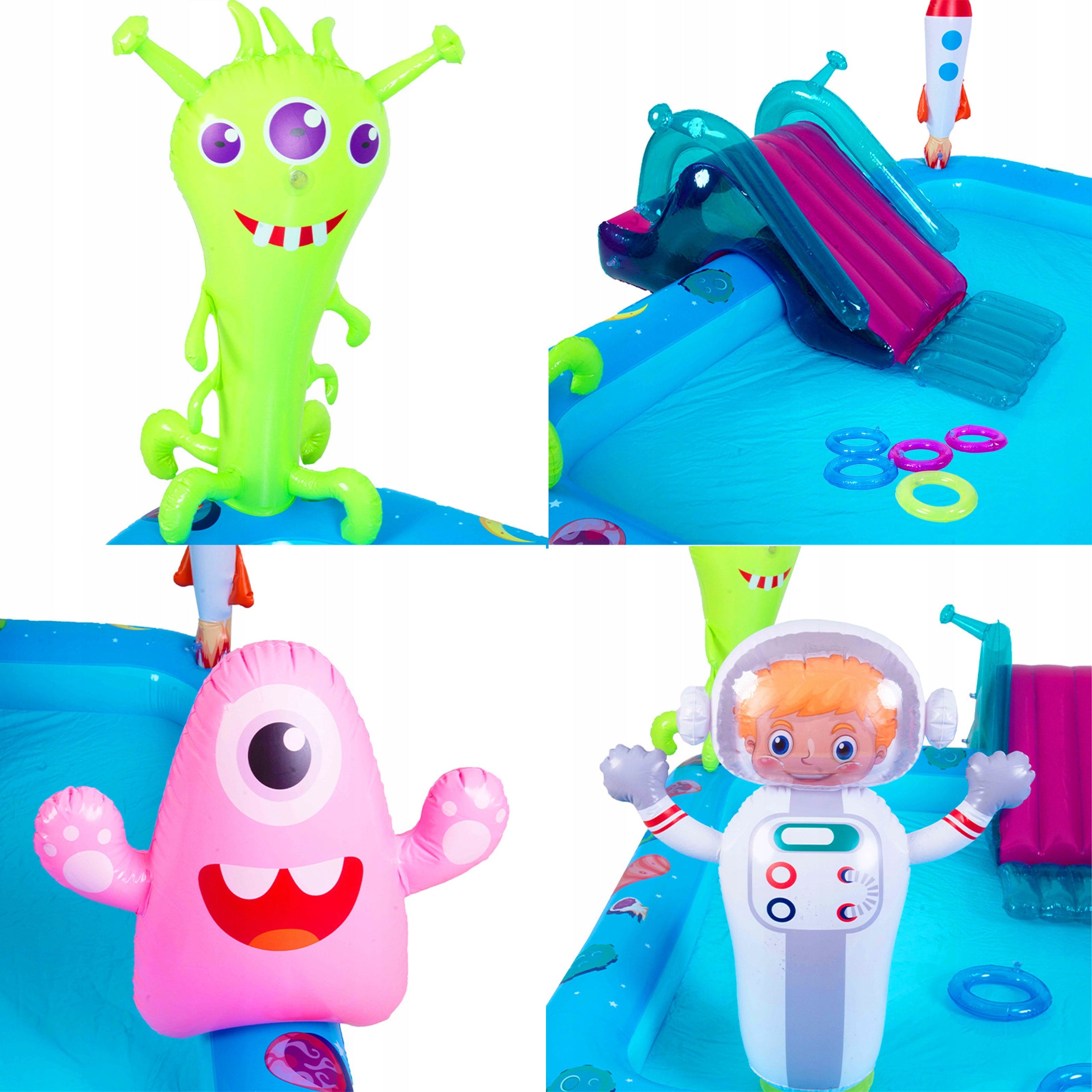 CHILDREN'S GARDEN POOL WITH SHOWER SLIDE WATER PARK RECTANGULAR Manufacturer code SPACE
