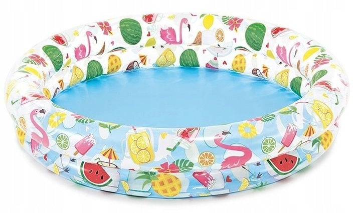 CHILDREN'S INFLATABLE GARDEN POOL SET + BALL + SWIMMING WHEEL INTEX Manufacturer code 59460NP