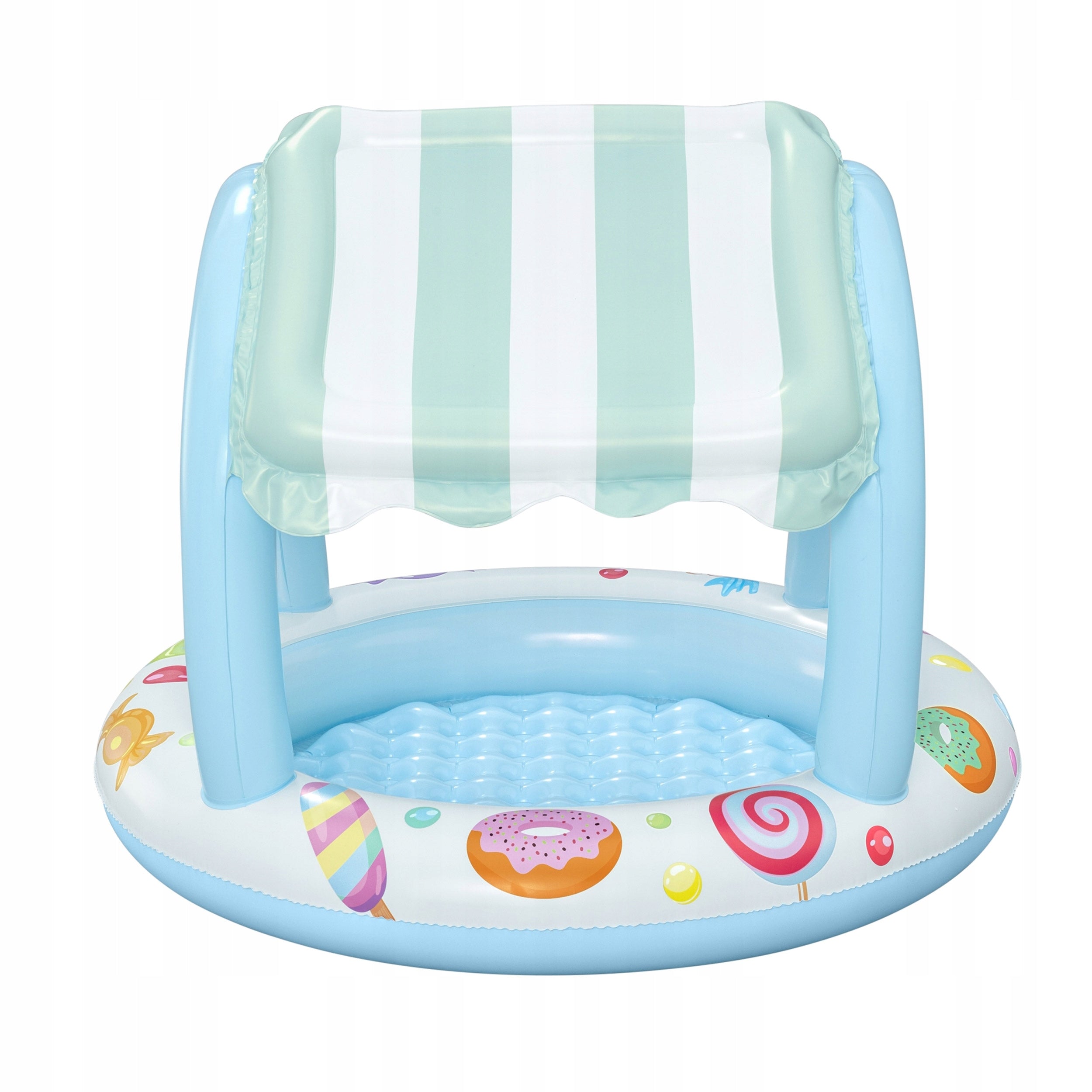 CHILDREN'S INFLATABLE POOL FOR GARDEN FOR HOLIDAY WITH CANDY CANOPY COTTAGE Height 84 cm