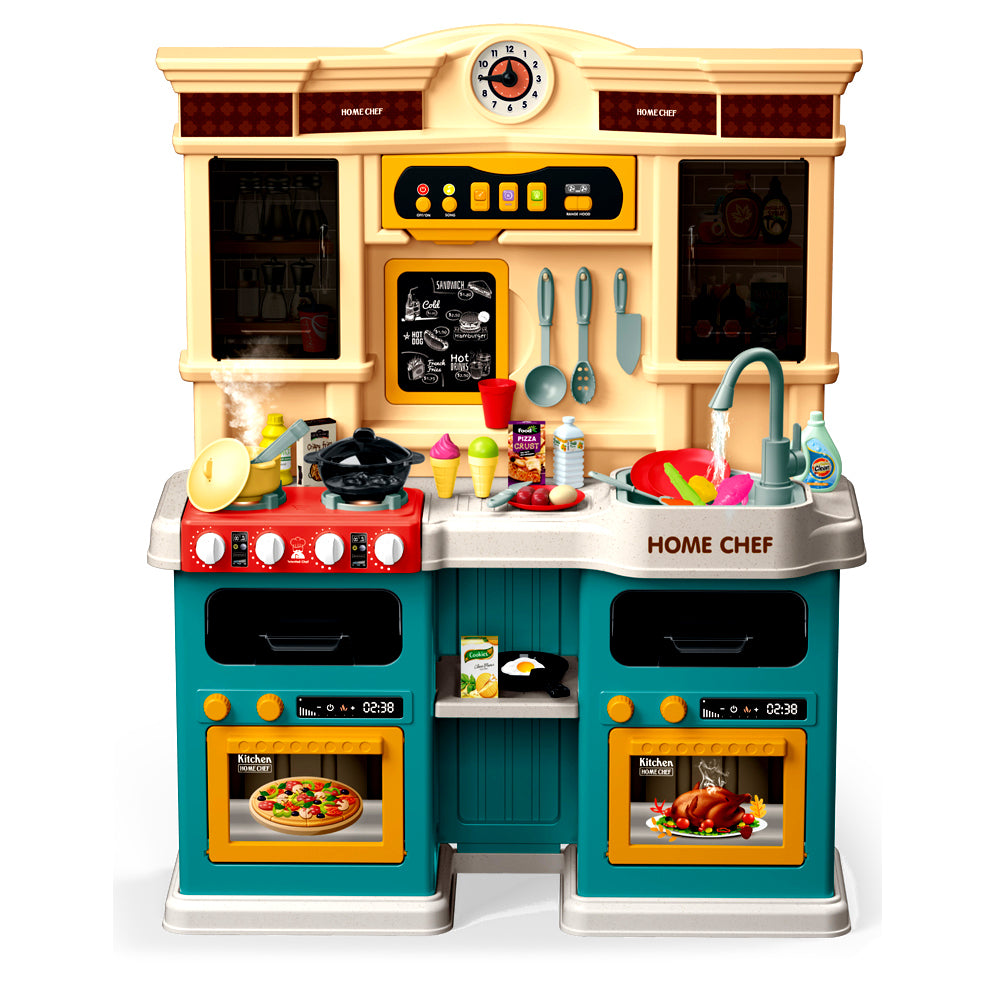 CHILDREN'S KITCHEN INTERACTIVE PAIR OF POTS TAP SINK BURNERS WATER 85 EL. Packaging status original