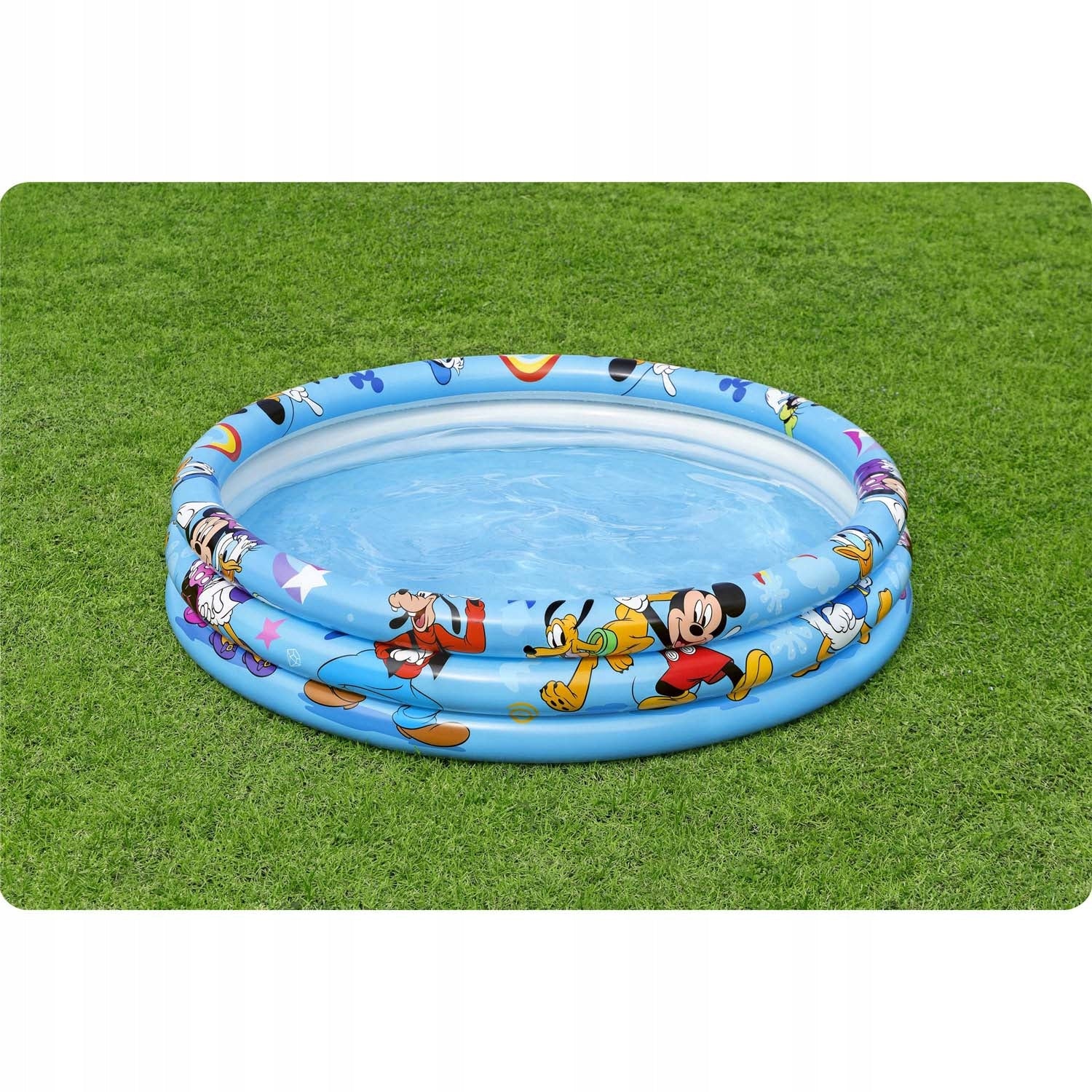 CHILDREN'S POOL INFLATABLE GARDEN PADDLING POOL BESTWAY MICKEY AND FRIENDS > Height 23 cm
