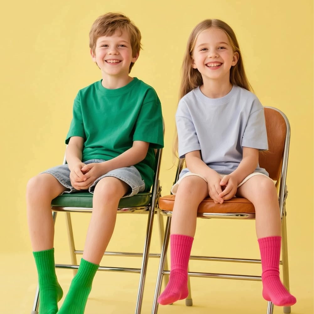 CHILDREN'S SOCKS COTTON NEON SOFT COMFORTABLE COLORFUL FASHIONABLE Brand no brand