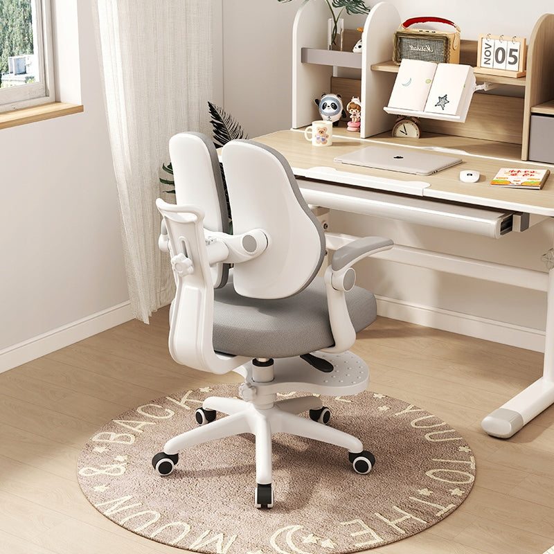 CHILDREN'S SWIVEL DESK CHAIR FOR LEARNING WITH FOOTREST GREY Manufacturer code FOTEL OBROTOWY KRZESŁO DO BIURKA DLA DZIECKA